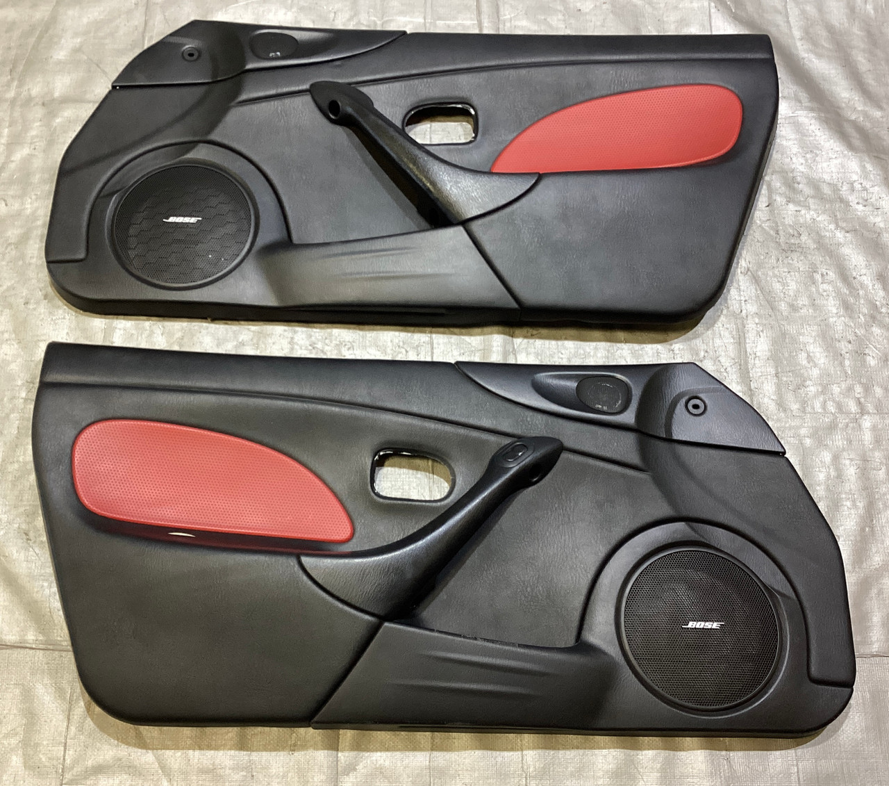 MI 2004-2005 Mazdaspeed Miata Red Cloth Door Panels / Pair / NB231