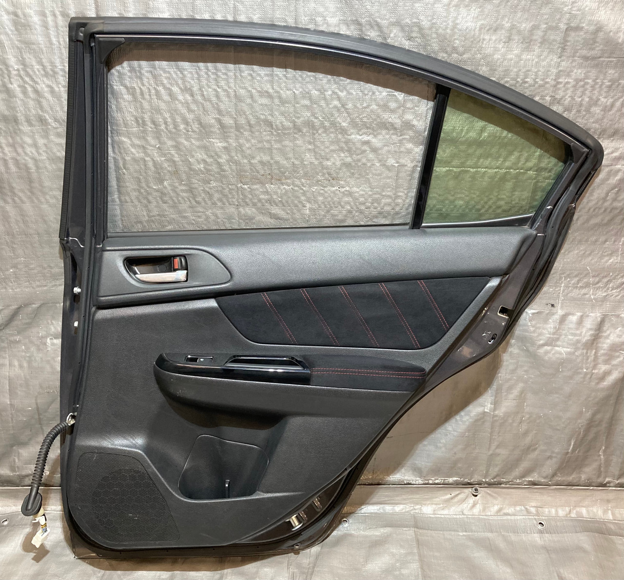2015-2021 Subaru WRX STI Passenger Rear Door Assembly / Magnetite