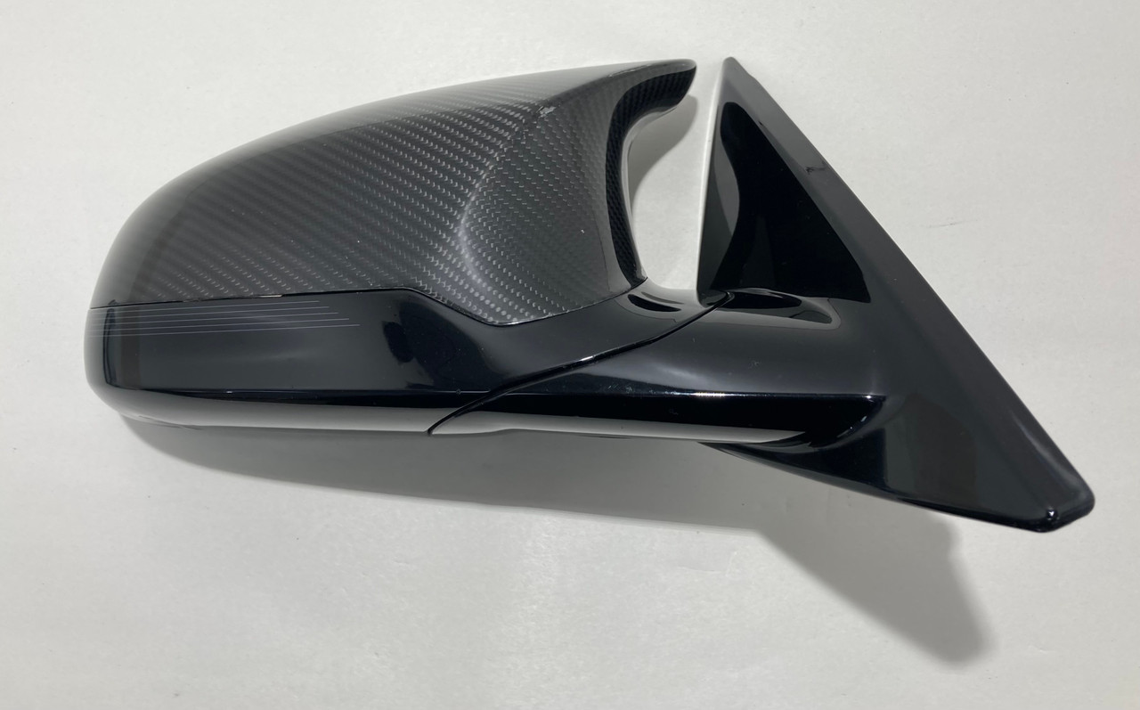 2015-2020 F82 F83 BMW M4 Passenger Side Mirror / Auto Dim / Memory / Surround View / Carbon Fiber / F8M05