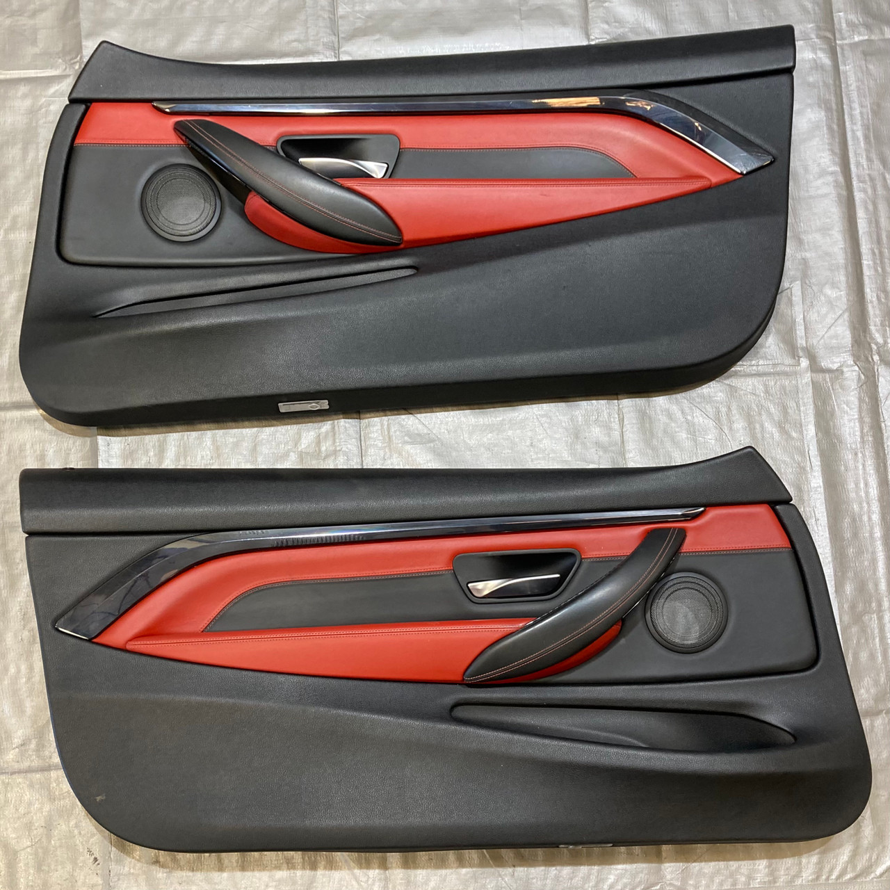 2015-2019 F82 F83 BMW M4 Interior Door Panels / Pair / Sakhir