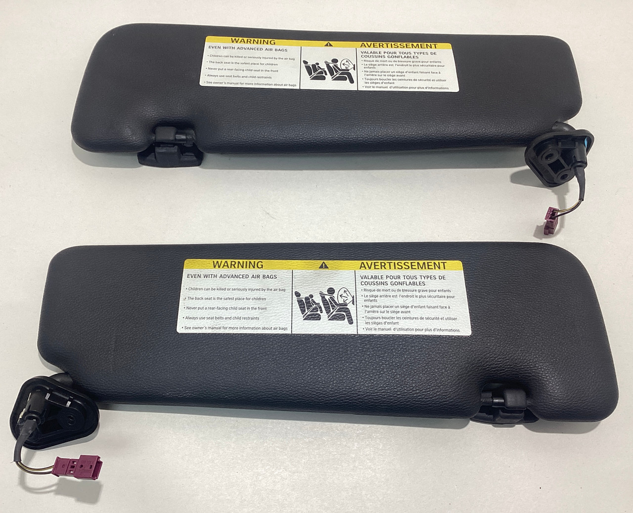 美品 希少  純正 USサンバイザー E93 E88 LCI usdm 2008-2013 E93 BMW M3 Convertible Sun Visors / Pair / Black / E9M05