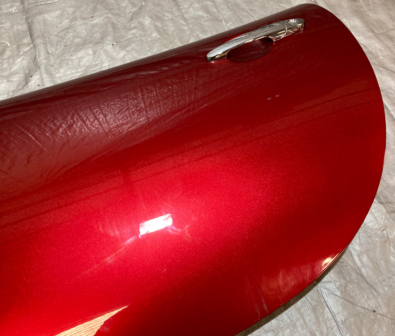 2006-2009 Pontiac Solstice Driver Door Assembly / Wicked (ruby red