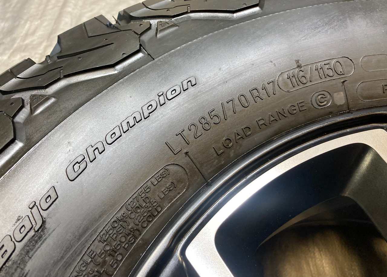 2018-2024 Jeep JL Wrangler JT Gladiator Rubicon 17x7.5