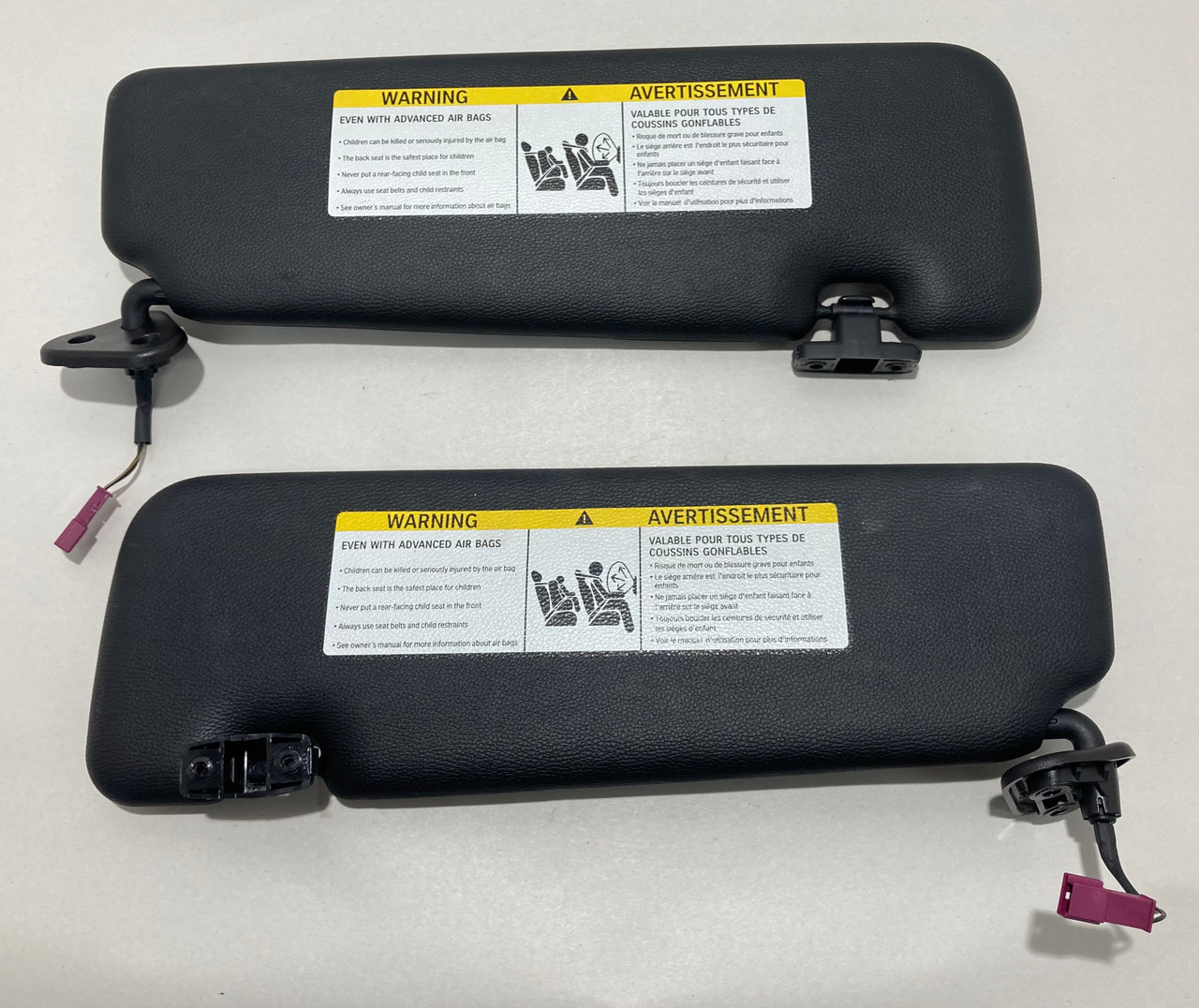 2008-2013 BMW E88 128i 135i Convertible Sun Visors / Pair / Black