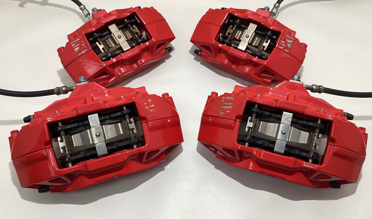 【別注限定 キャンディレッド】本物 brembo 6POT & 4POTセット 2014-2019 Chevrolet C7 Corvette Brembo Brake Calipers / Set of 4