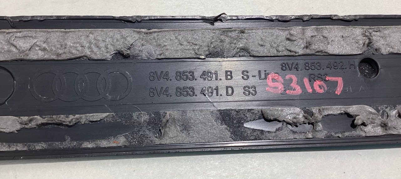 2015-2016 Audi S3 Door Sill Trim Plates / Front Pair / S3107