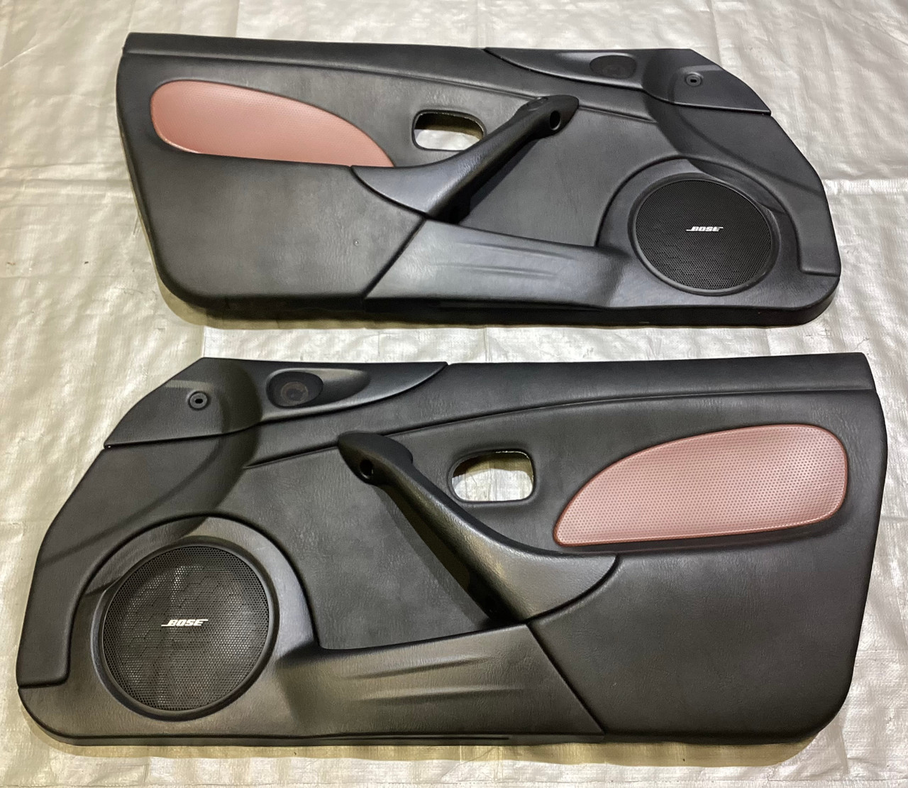2002 Mazda Miata 02SE Interior Door Panels / Pair / Saddle Brown
