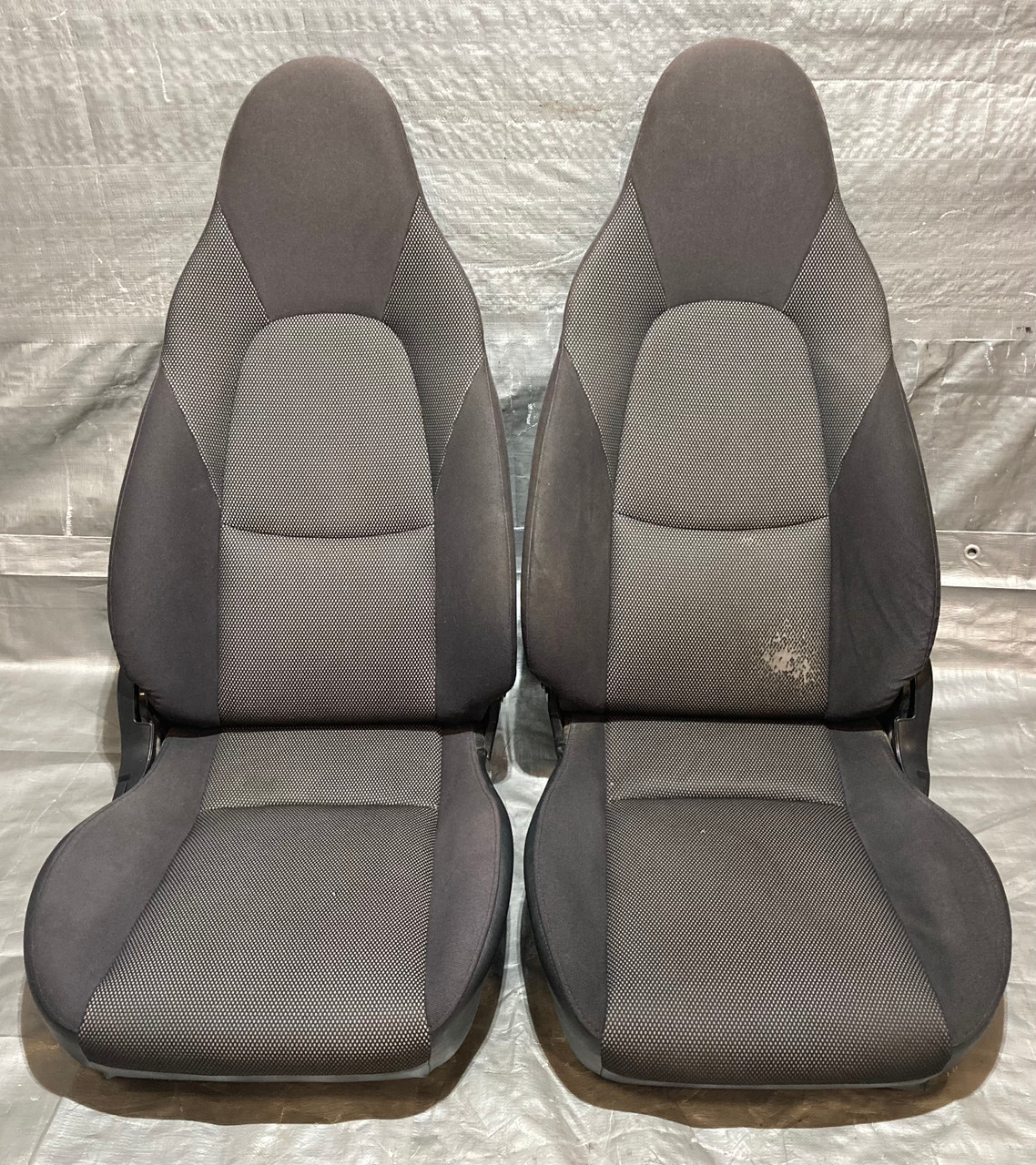 2001-2005 Mazda Miata Black Cloth Seats / Pair / NB250 - Redline