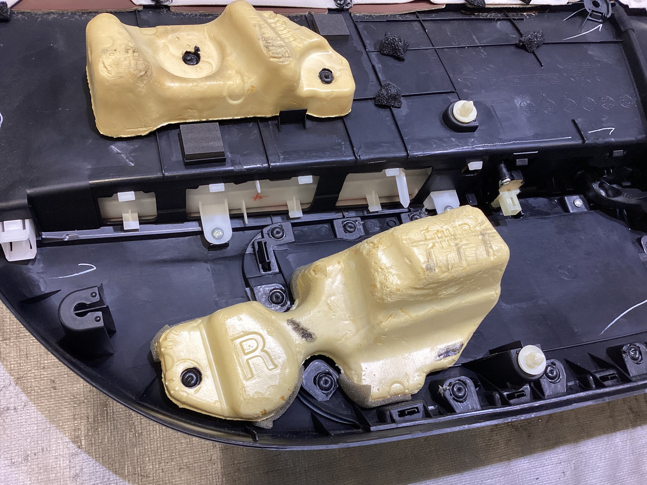 2009-2015 Mazda MX5 Miata Leather Door Panels / Spicy Mocha / Pair