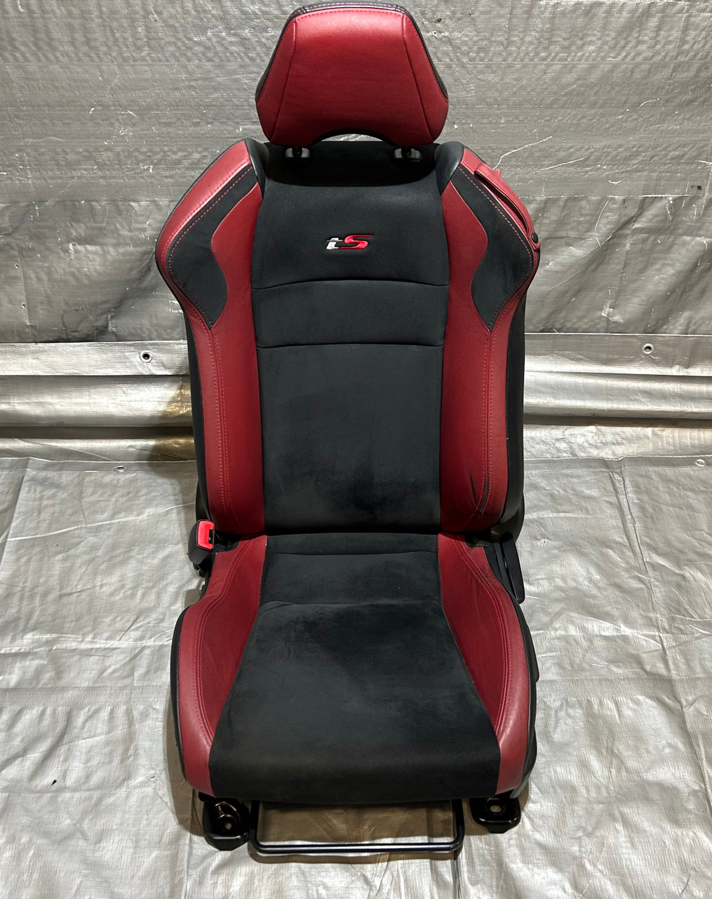 2018 Subaru BRZ TS Driver Side Seat Assembly / Red Leather / FB050