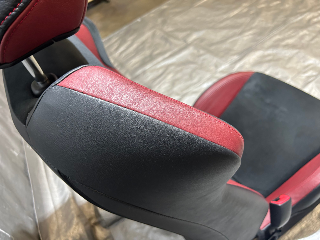 2018 Subaru BRZ TS Driver Side Seat Assembly / Red Leather / FB050