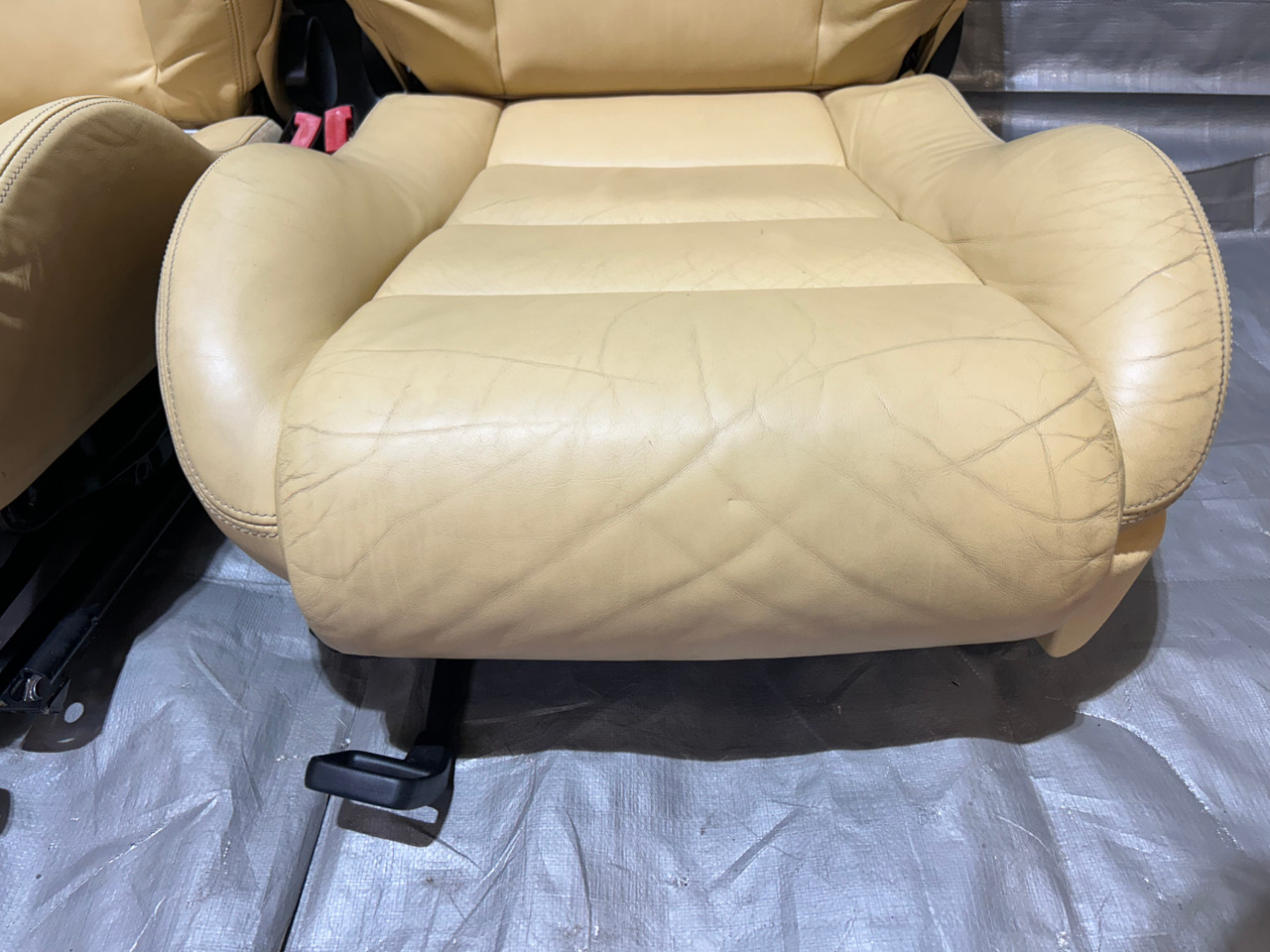 2001-2006 Audi TT Convertible Vanilla Leather Seats / Pair / T1034
