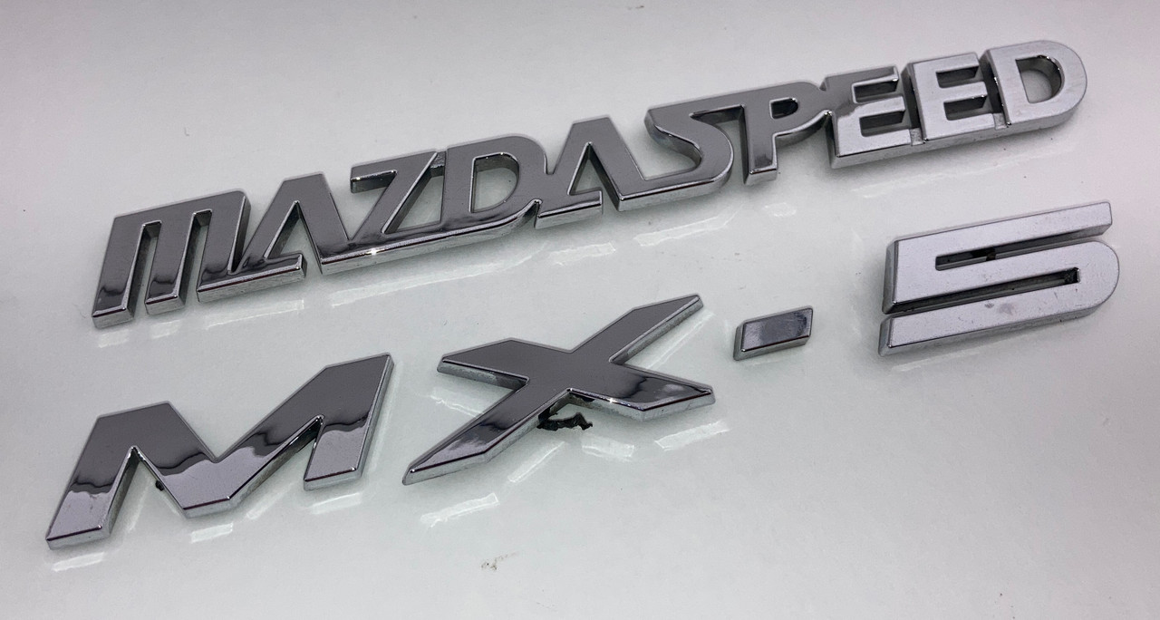 2004-2005 Mazdaspeed Miata Rear Badges Trim / OEM / NB257