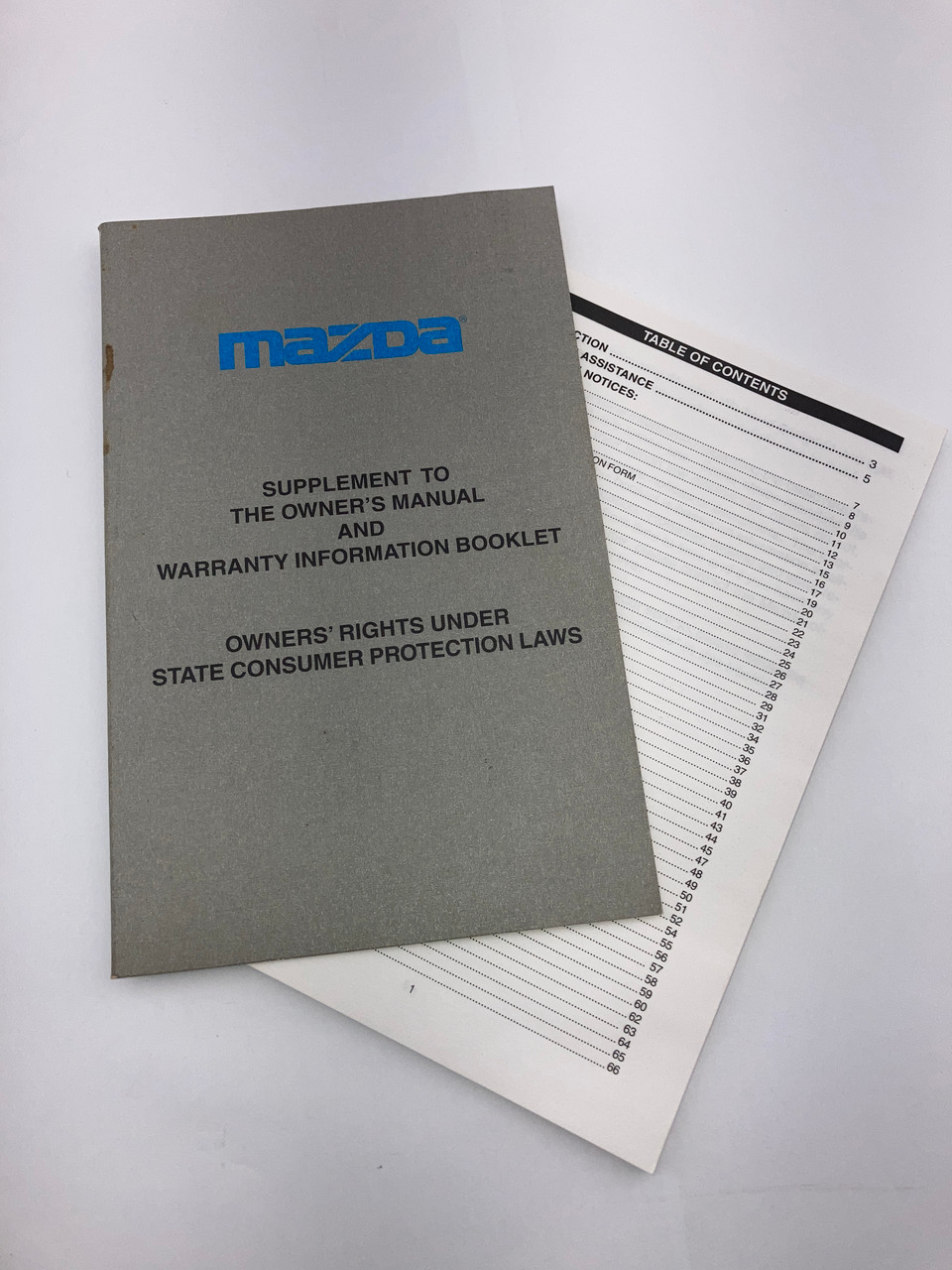 1997 Mazda Miata Factory Owner's Manual w/ Case / NA107 - Redline