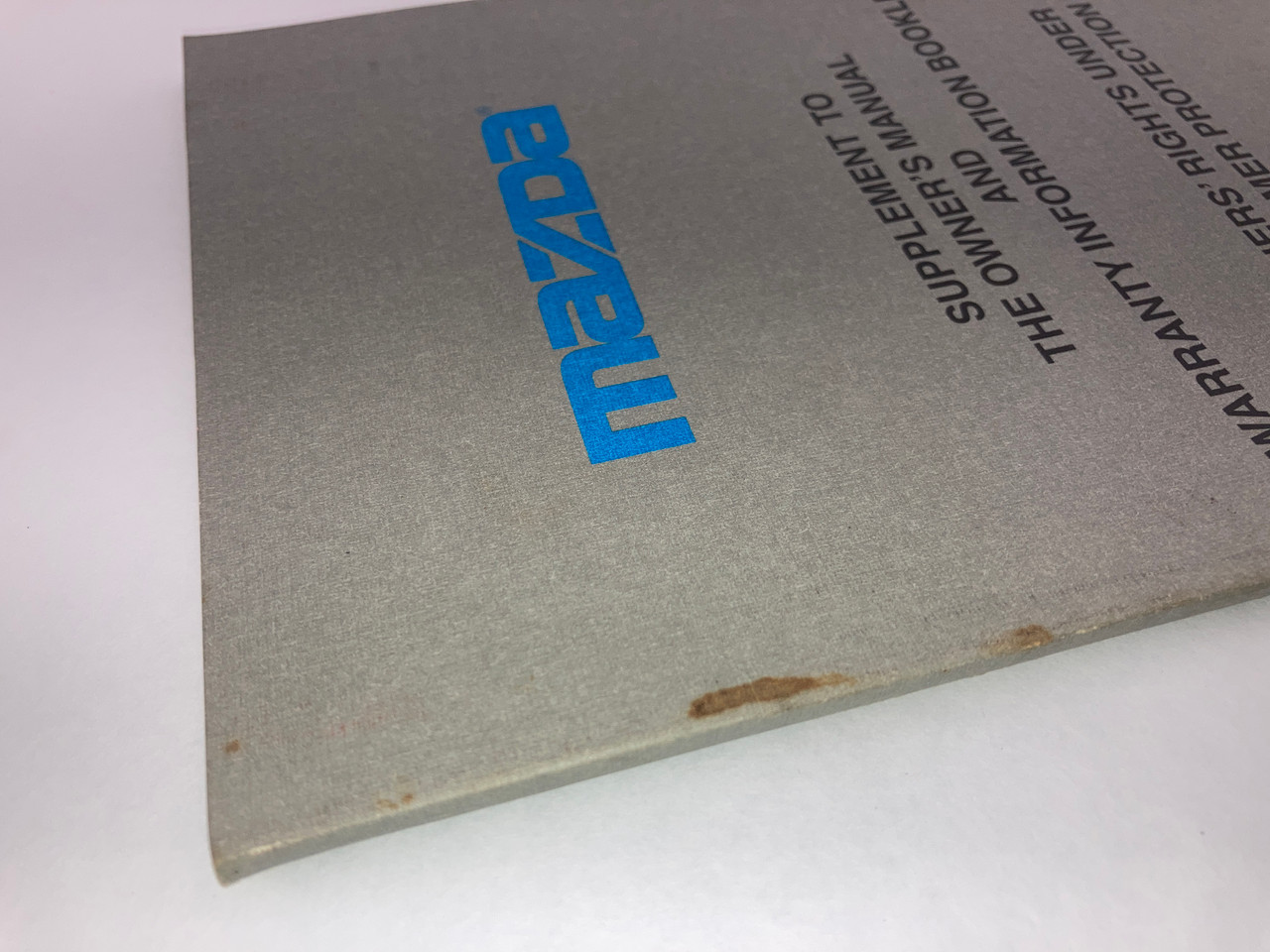 1997 Mazda Miata Factory Owner's Manual w/ Case / NA107 - Redline