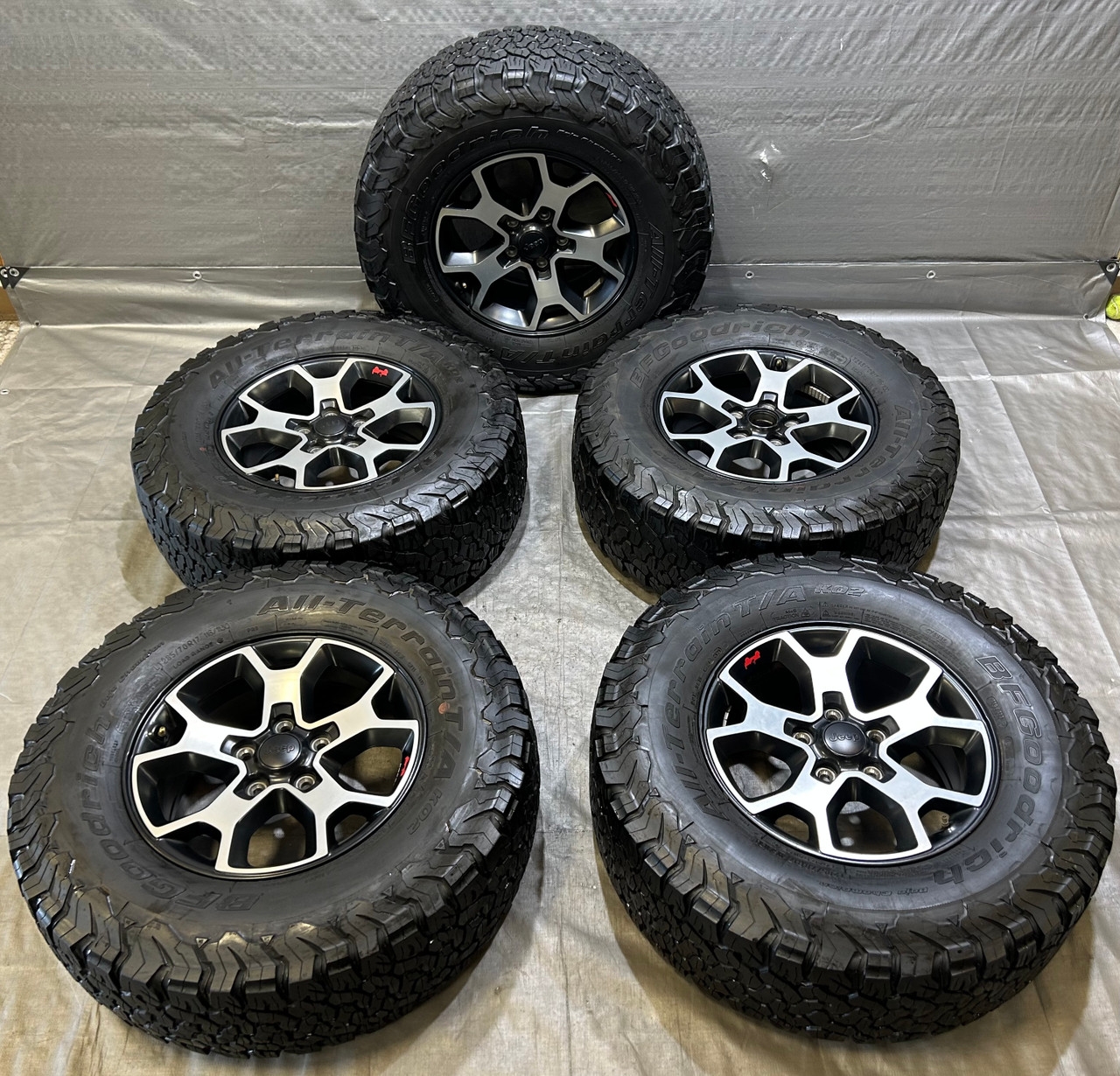 2018-2024 Jeep JL Wrangler JT Gladiator Rubicon 17x7.5