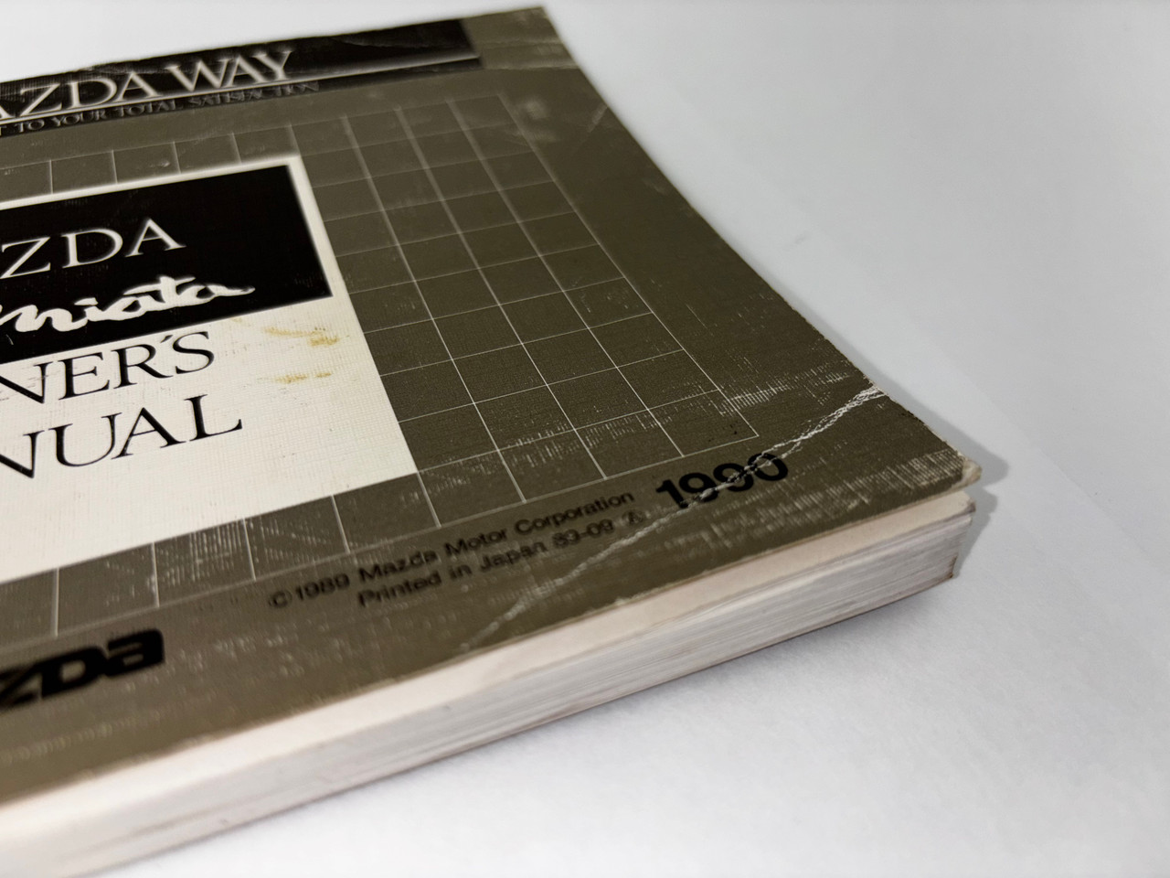 1990 Mazda Miata Factory Owner's Manual w/ Case / NA106 - Redline