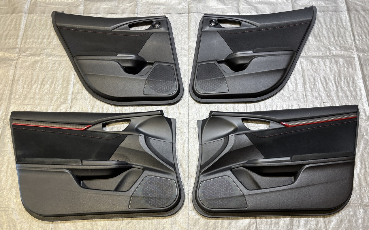 2017-2019 FK8 Honda Civic Type R Interior Door Panels / Set of 4