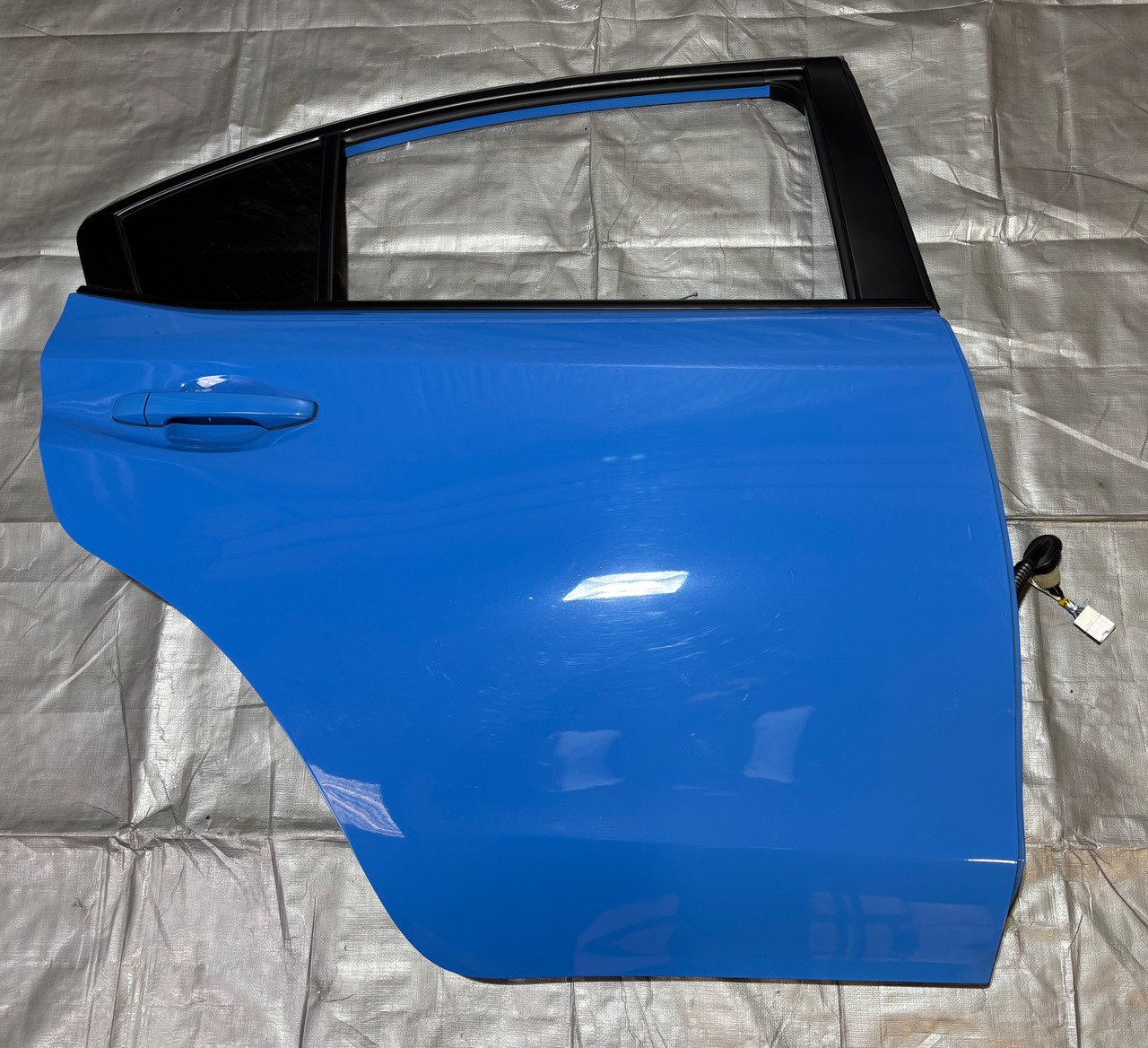 2015-2021 Subaru WRX STI Passenger Rear Door Assembly / Hyper Blue