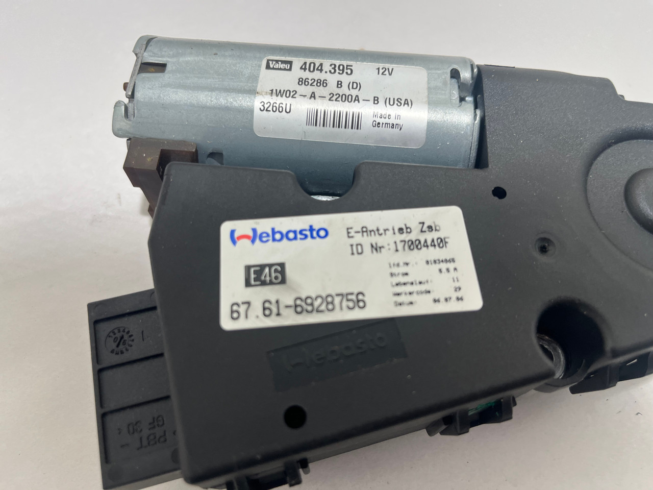2002-2006 Mini Cooper R50 R53 Hatchback Sunroof Actuator Motor