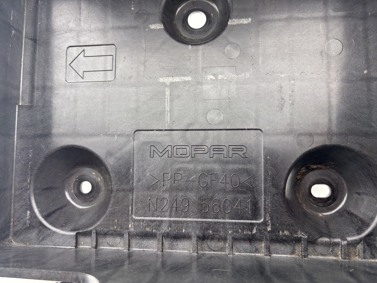 2017-2020 Fiat 124 Spider Battery Tray w/ Tie Down / FD028