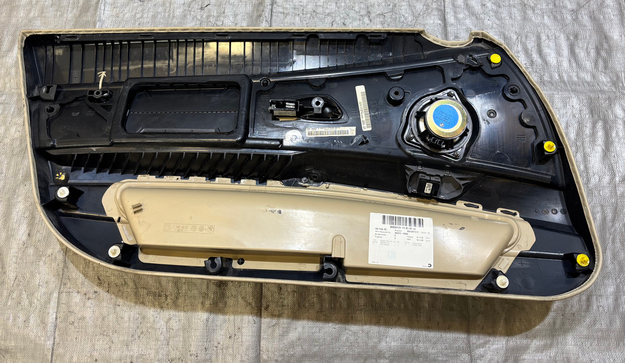 2003-2008 E85 E86 BMW Z4 Leather Door Panels / Oregon Beige / Pair