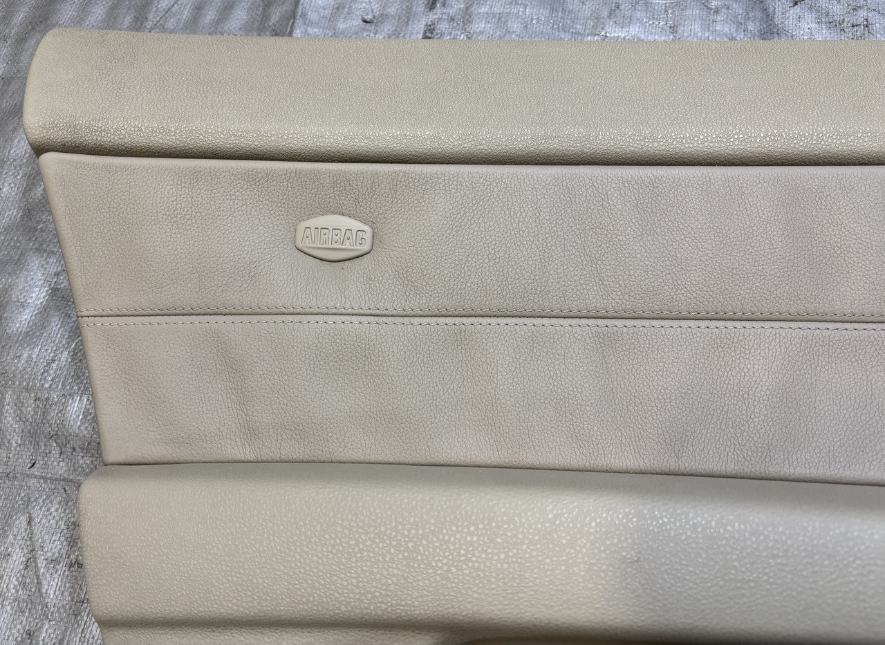2003-2008 E85 E86 BMW Z4 Leather Door Panels / Oregon Beige / Pair