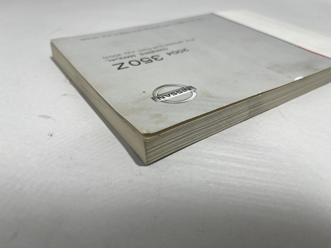 2004 Nissan 350z Touring Convertible Factory Owner's Manual w