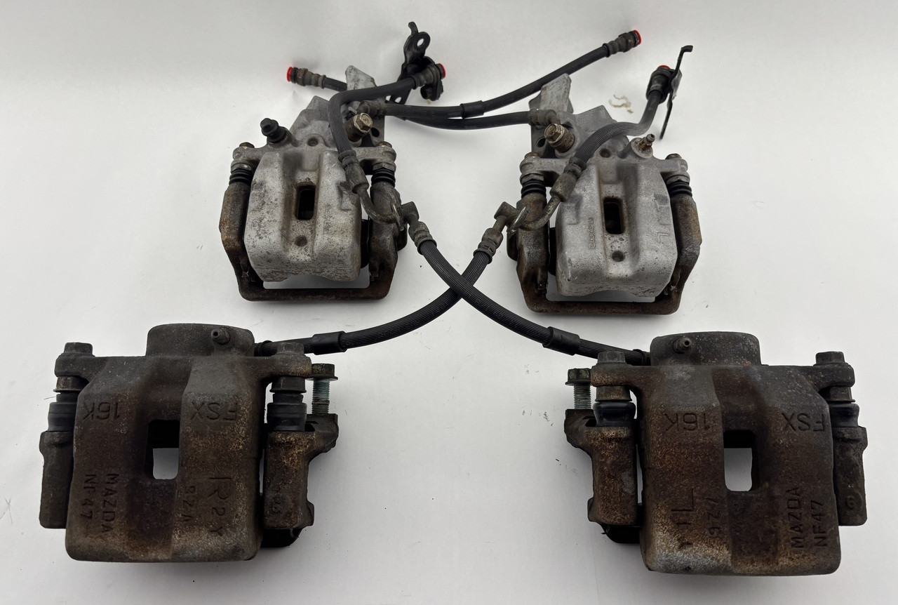 2006-2015 Mazda MX5 Miata OEM Brake Calipers / Set of 4 / 104K
