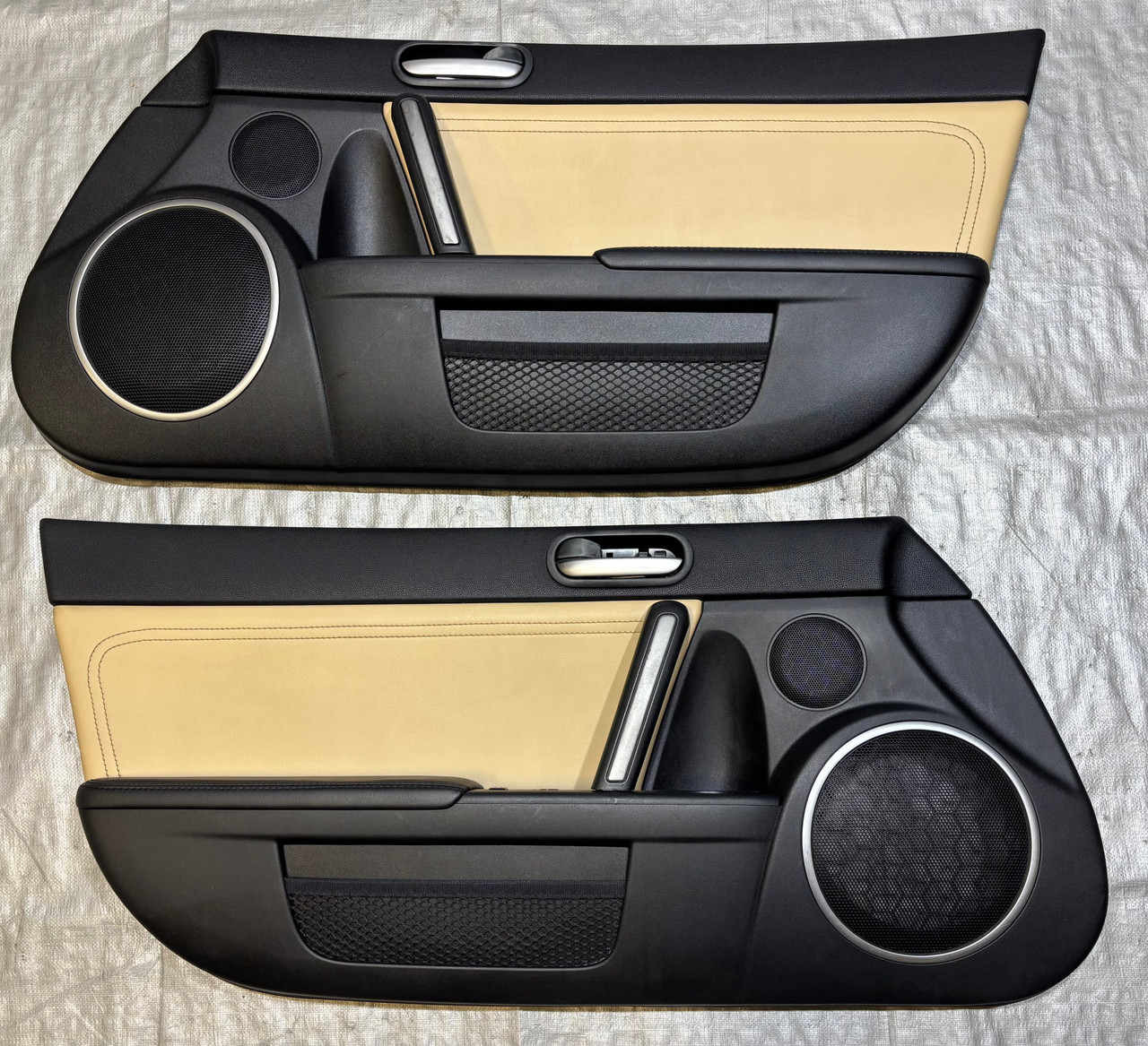 2009-2015 Mazda MX5 Miata Leather Door Panels / Dune Beige / NC106