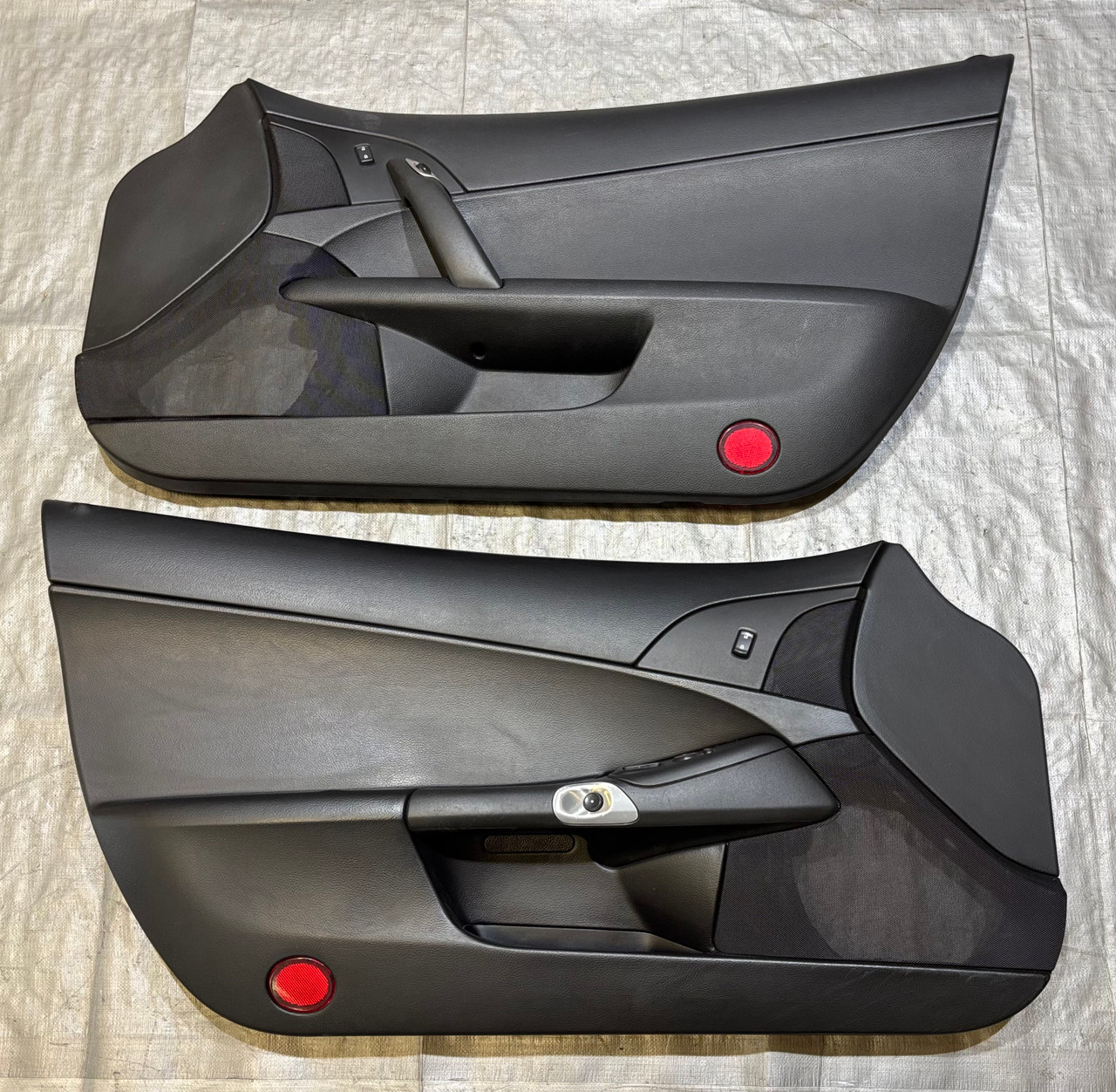 2009-2013 Chevrolet Corvette C6 Coupe Interior Door Panels / Black