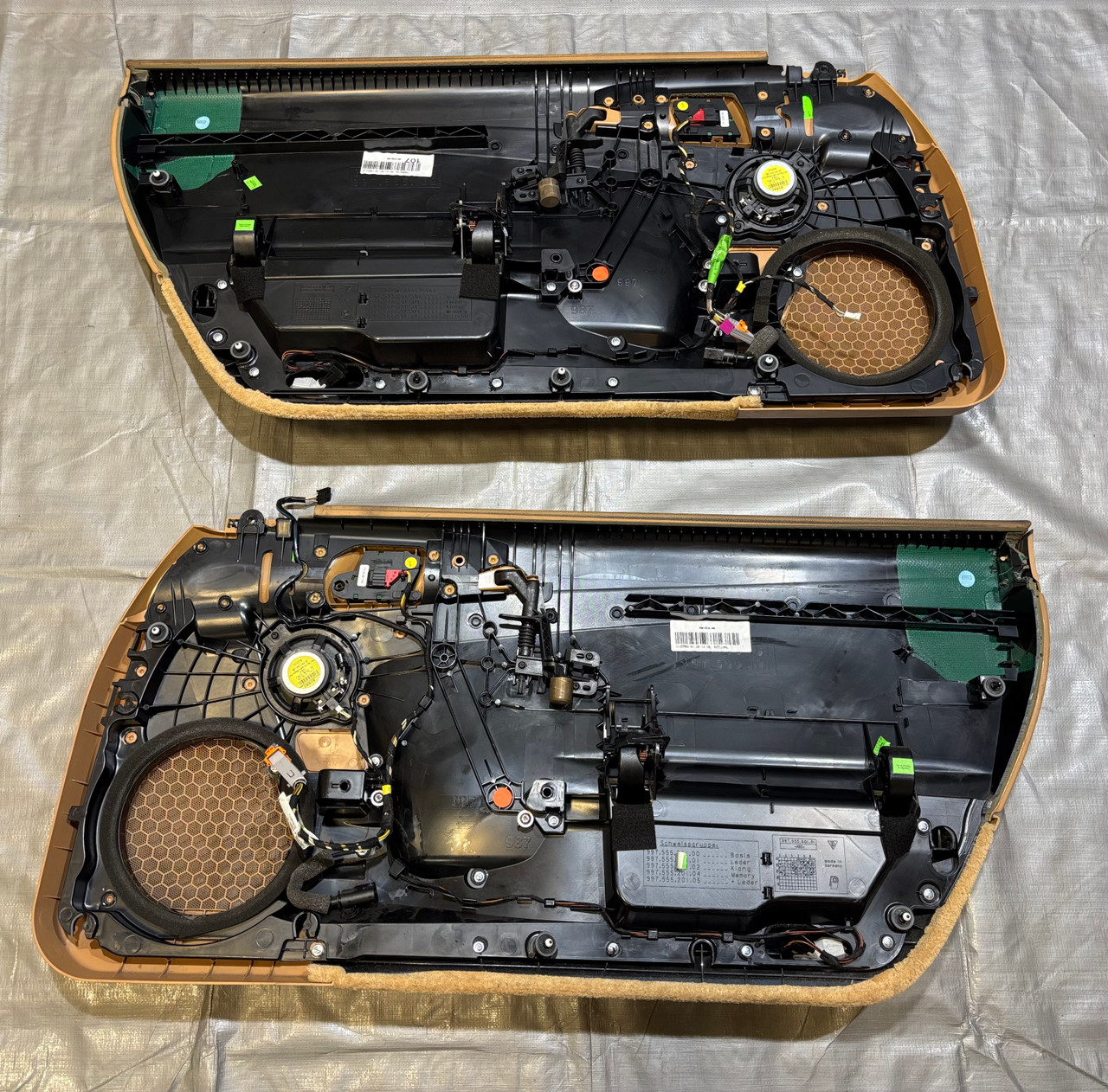 2005-2012 Porsche 987 Boxster / Cayman Interior Door Panels / Pair