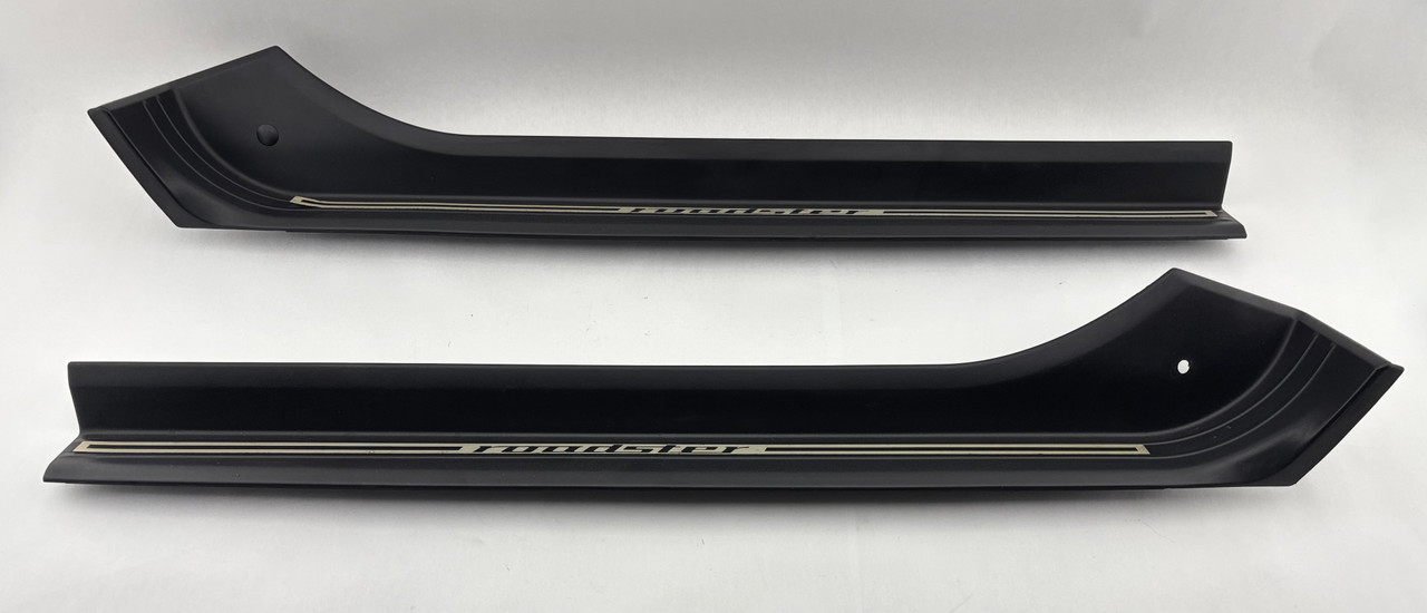 1996-2002 BMW Z3 Roadster Interior Door Sill Trim Panels / Pair / Silver /  Z3038