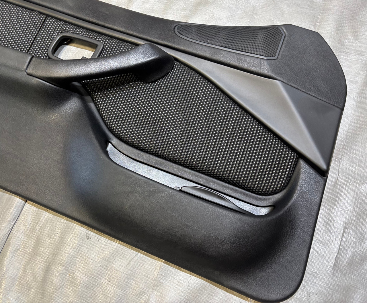 2000-2002 BMW Z3 Roadster Black Leather Interior Door Panels