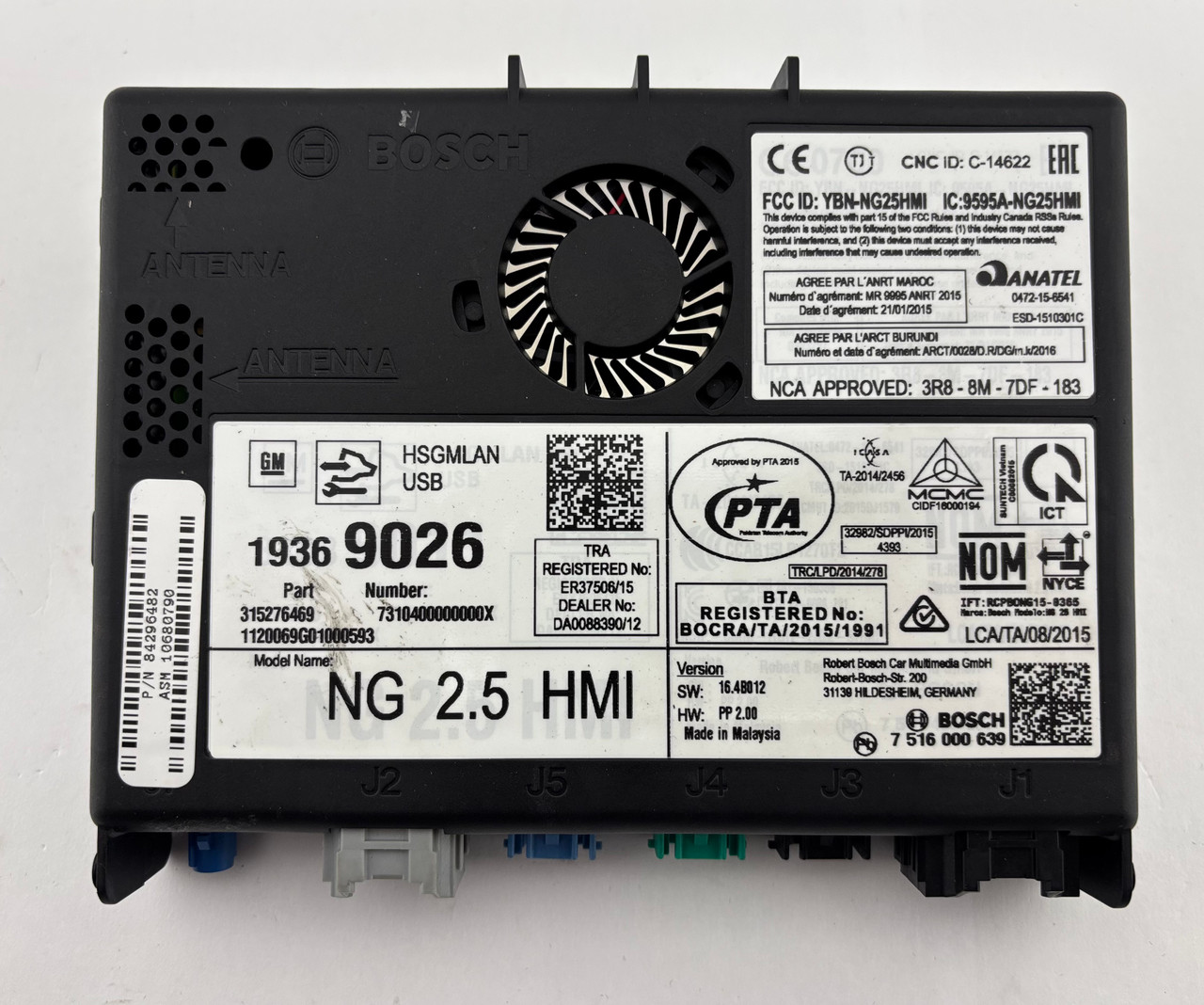 2017 Chevrolet C7 Corvette NG 2.5 HMI Media Interface Module