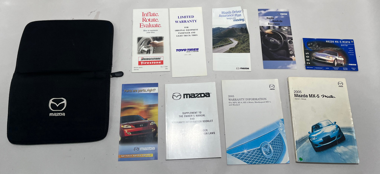 2005 Mazdaspeed Miata Factory Owner's Manual w/ Case / NB273