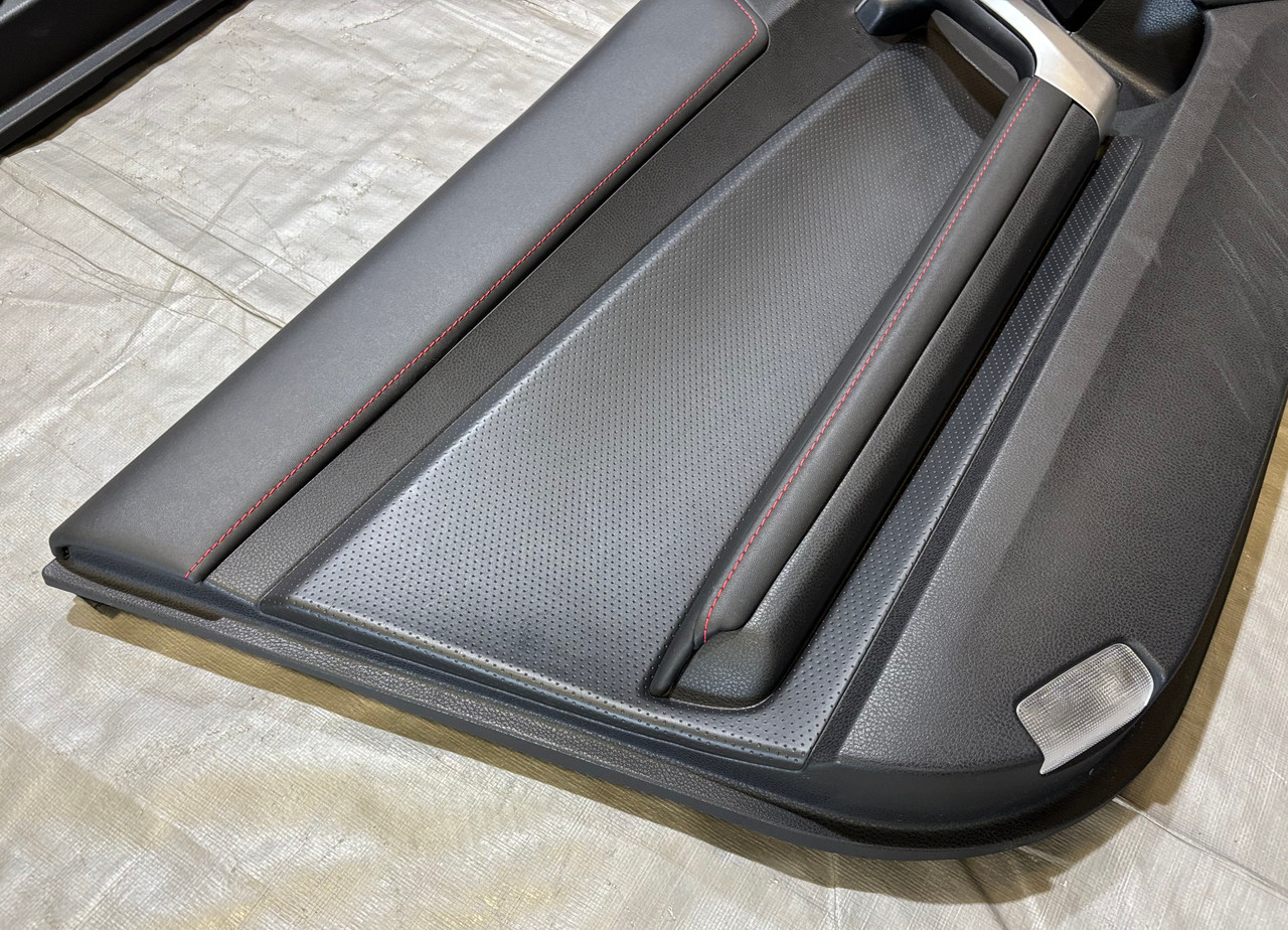 2017-2020 Subaru BRZ Limited OEM Interior Door Panels / Pair / Red