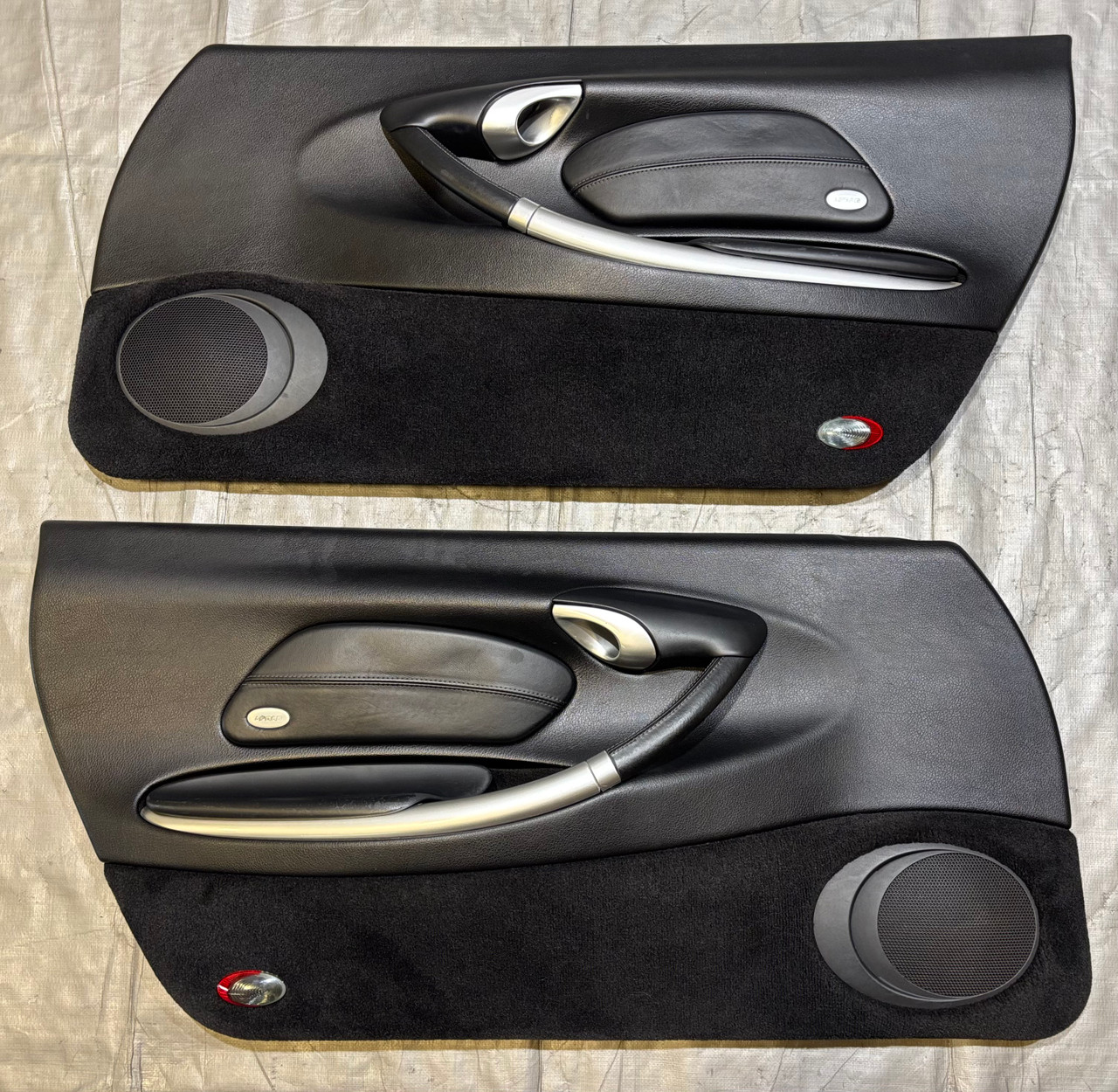 1999-2004 Porsche 986 Boxster Interior Door Panels / Black / Pair