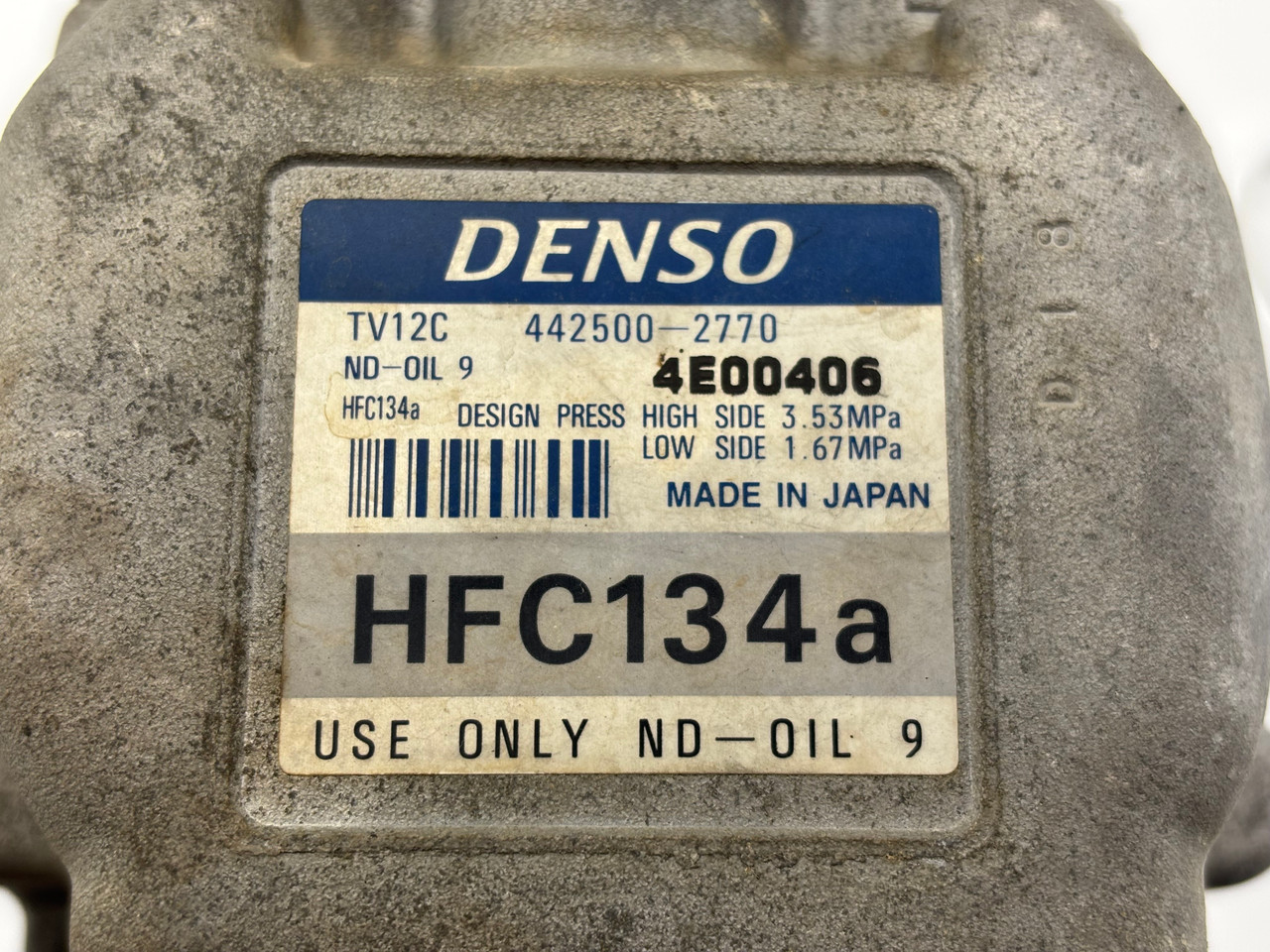 2001-2003 Mazda Miata AC Compressor w/ Rubber Hoses Lines / NB263