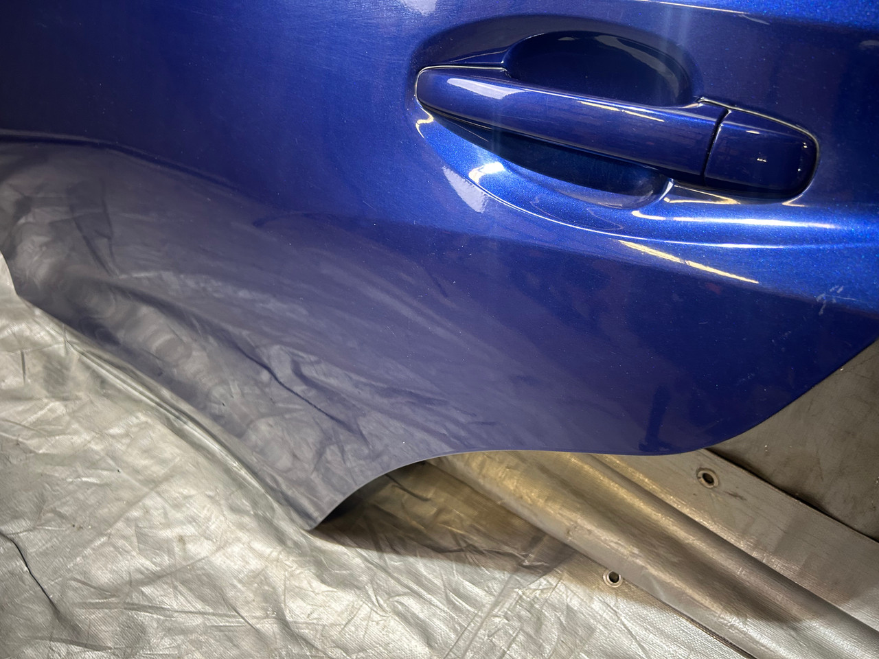 2015-2021 Subaru WRX STI Driver Rear Door Assembly / Lapis Blue