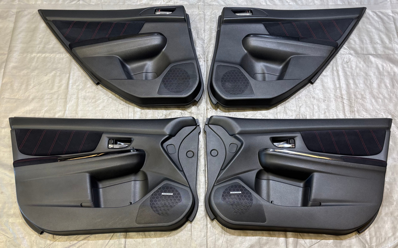 2015-2020 Subaru WRX STI Interior Door Panels / Set of 4 / Black