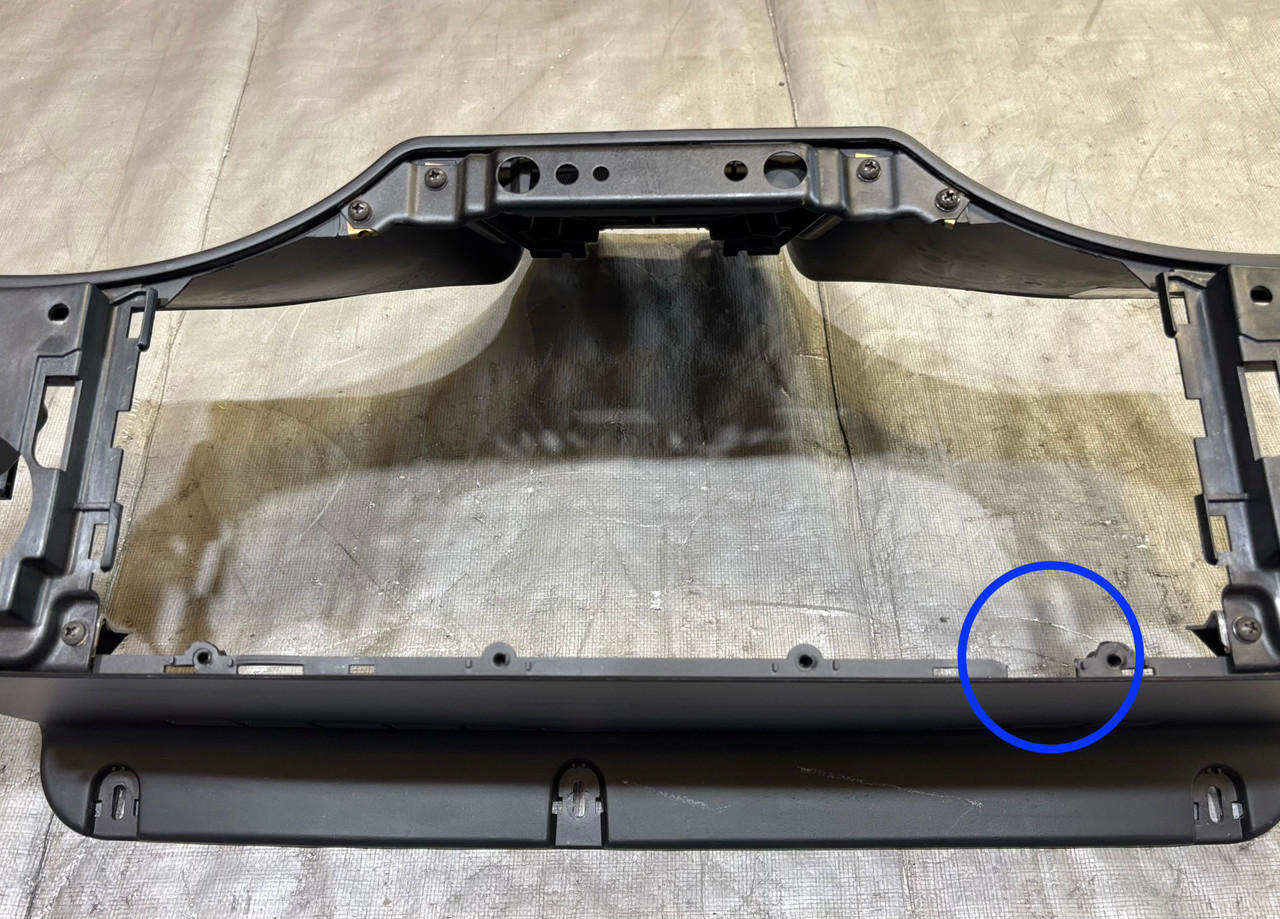 1999-2002 BMW Z3 Roadster Rear Console Subwoofer Housing / Black