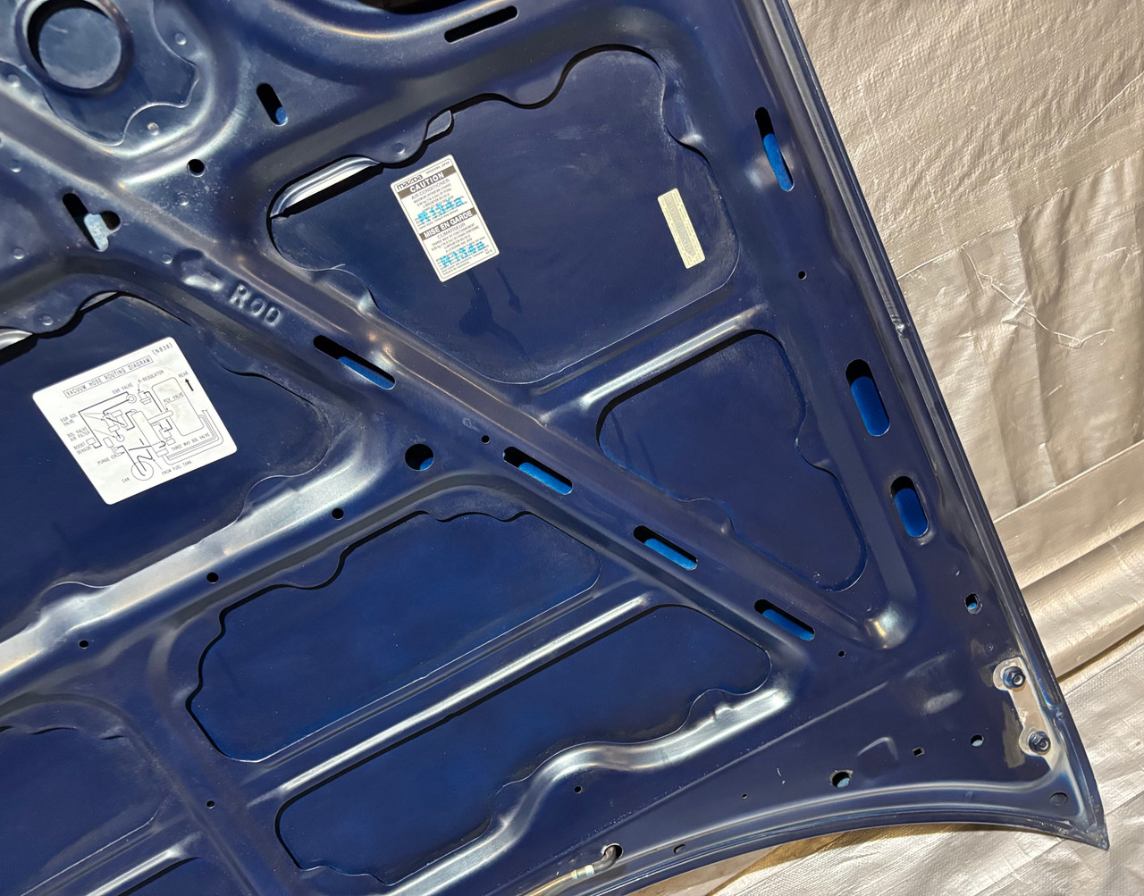 1990-1997 Mazda Miata Factory Aluminum Hood Panel / Montego Blue