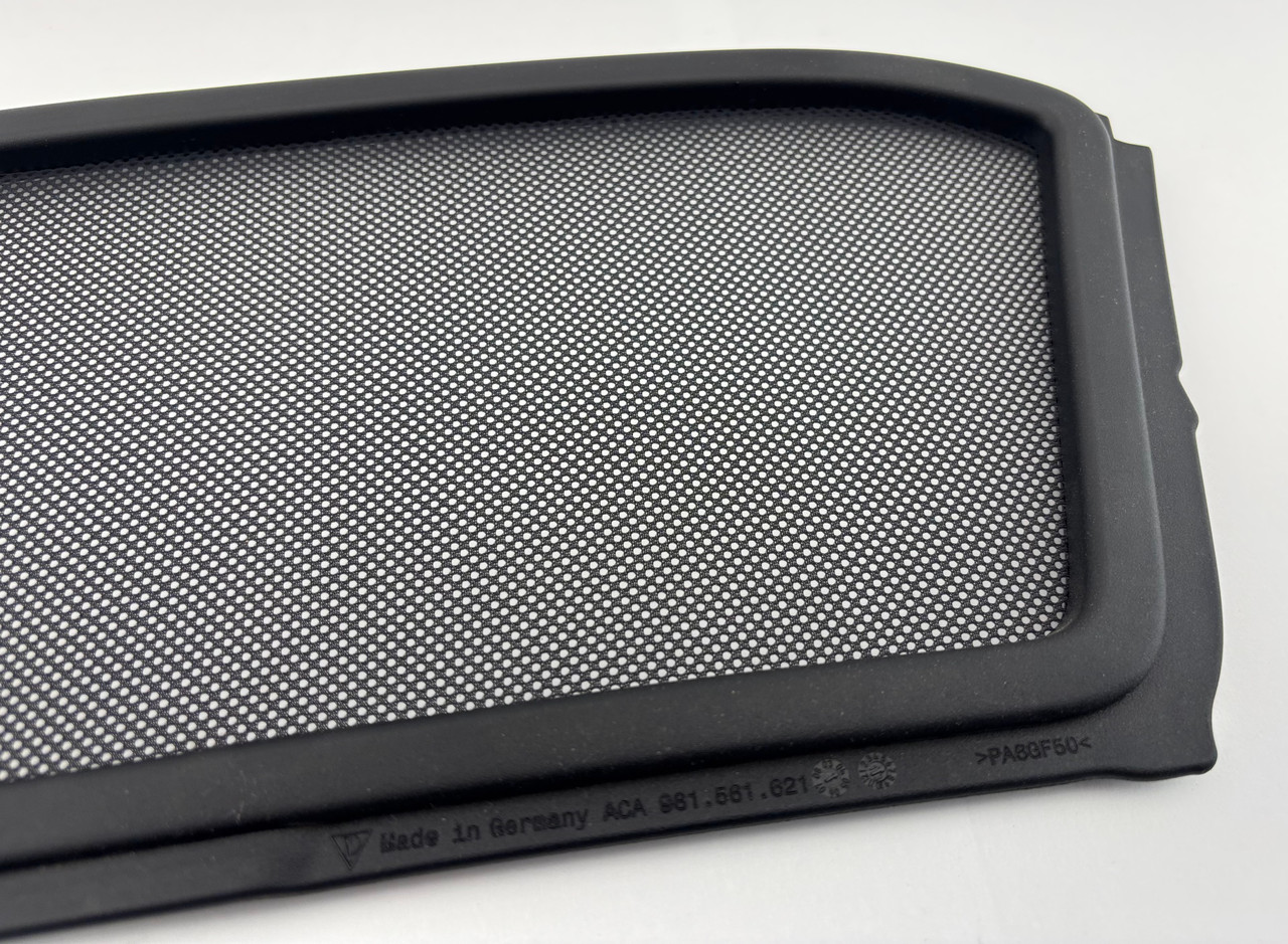 2013-2016 Porsche 981 Boxster OEM Mesh Wind Blocker w/ Storage Bag
