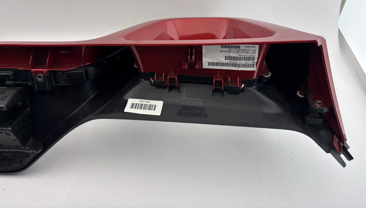 2013-2016 Porsche 981 Boxster OEM Roll Bar Trim Panel / Amaranth