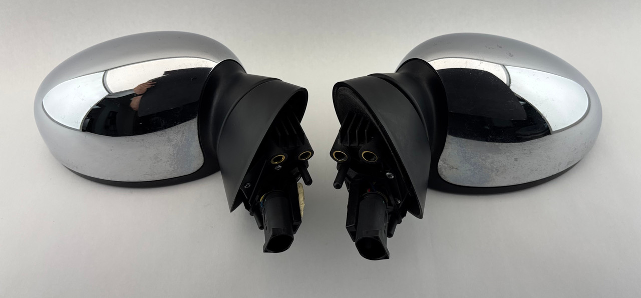 2002-2006 Mini Cooper R50 R53 OEM Side Mirrors / Pair / Chrome