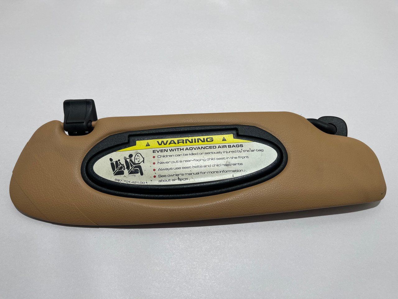 2006-2012 Porsche 987 Cayman Passenger Sun Visor / Sand Beige
