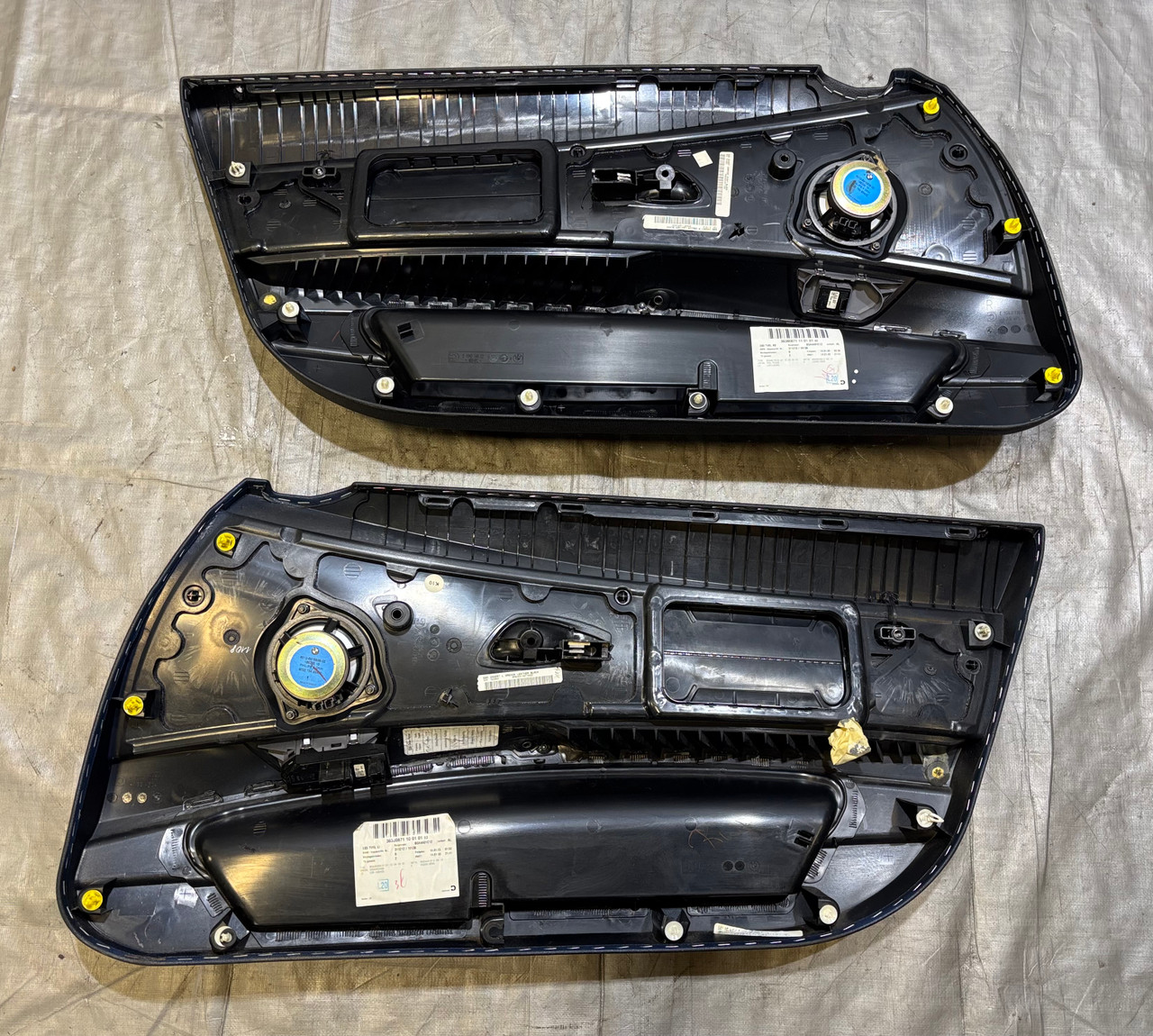 2003-2008 E85 BMW Z4 Interior Door Panels / Pair / Black Oregon