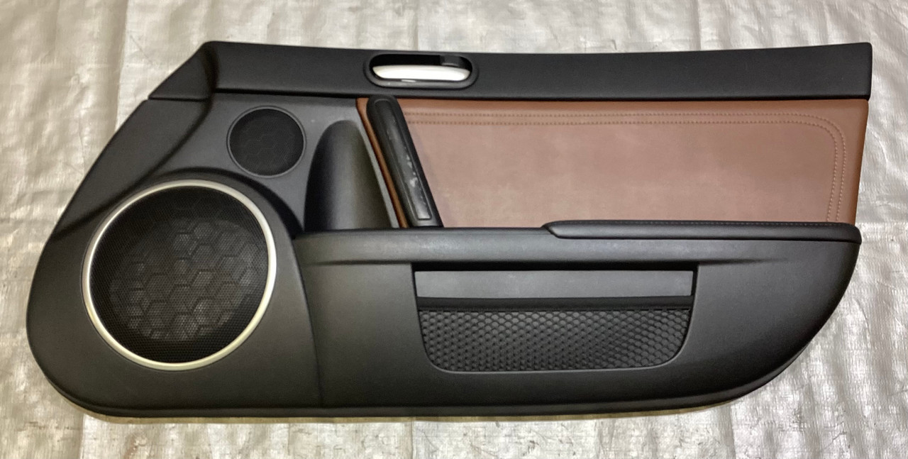 2009-2015 Mazda MX5 Miata Leather Door Panels / Spicy Mocha / Pair