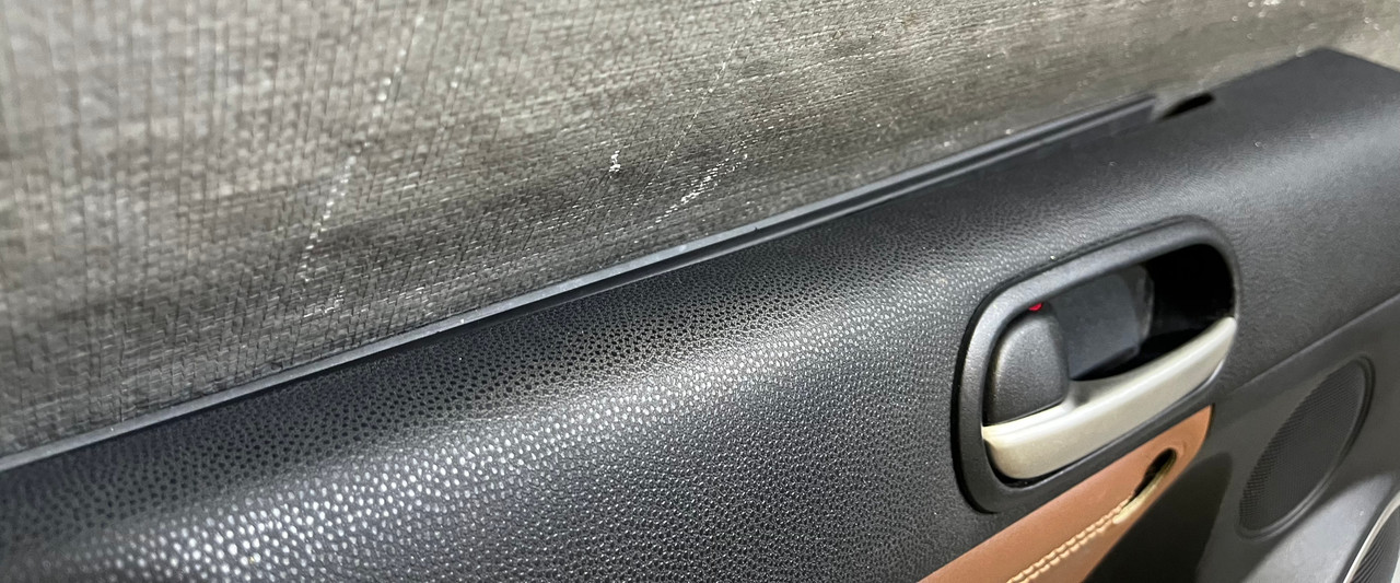 2009-2015 Mazda MX5 Miata Leather Door Panels / Spicy Mocha / Pair